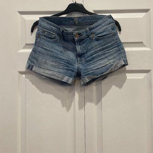Light Wash 7 For All Mankind Jean Shorts